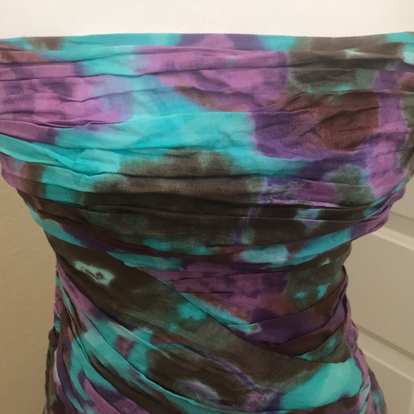 Catherine Malandrino strapless tie dye dress - Picture 3 of 8